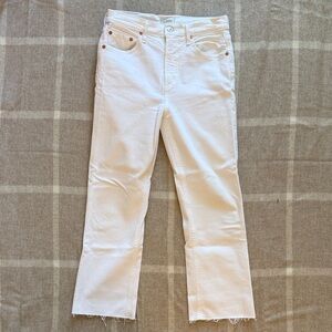 Citizens Of Humanity White Cropped Jeans
